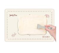 Silicone Baking Sheet | Thick Reusable Pie Pizza Fondant Making Mat | Anti-Slip Non Tick Pizzas Tray Accessories for Kneading Rolling Cookie Dough Bread Cakes Kitchen Counter Dining Oven