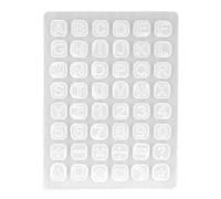 Silicone Baking Trays 48 Holes | Food Grade Non - Stick Trays for Chocolate/Pudding/Cupcakes | 3 - Piece Set, Oven, Freezer & Dishwasher Safe (Plata)