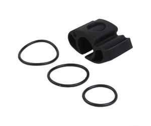 Silicone Bike Watch Mount 22-35mm Handlebar Holder | para premium soft silicone, stable grip, lightweight design, fits 22.2-35mm bars, black color