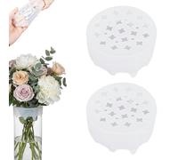 Silicone Blossom Grid Flower Arranger, Silicone Flower Frog Arranger Grid, Flexible Reusable Floral Grid for Vases, Stretchable Flower Arrangement Holder, Waterproof Flower Frogs (2Pcs-D)