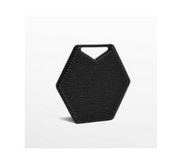 Silicone body scrub (black), soft silicone back massage pad, wall mounted back scrub with hanging holes, used for shower, easy to grip brush, for vari