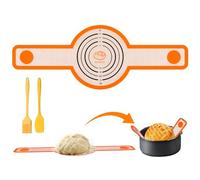 Silicone Bread Sling, Non-Stick Easy Clean Reusable Bread Mat for Dutch Oven, 8.3in Long Handles Dough Mat for Transfer Dough Pastry, Sourdough Starter Kit with Basting Brush & Silicone Spatula