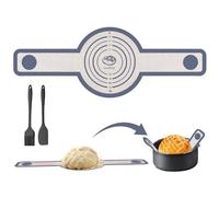 Silicone Bread Sling, Non-Stick Easy Clean Reusable Bread Mat for Dutch Oven, 8.3in Long Handles Dough Mat for Transfer Dough Pastry, Sourdough Starter Kit with Basting Brush & Silicone Spatula
