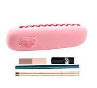 Silicone Brush Case - Travel Makeup Bag for Cosmetics | Soft Portable Material with Compact Size, 25x7cm Lightweight Organizer for Eye Shadow Brushes Small Accessories