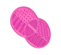 Silicone Brush Cleaning Mat | Cosmetic Brush Scrubber Mat | Makeup Brush Cleaning Pad | Brush Cleaning Pad with Suction Cup | All Types of Brush Cleaner | Gentle Cleansing Gently Cradles Your Brushes