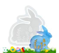 Silicone Bunny Casting Mold - Easter Bunny Silicone Mold | Spring Handmade Candle Casting Mold - Food-Grade Silicone Handmade Making Crafts For Soap, Plaster, Chocolate, Jelly Ornaments