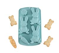 Silicone Bunny Chocolate Candy Molds | 3D Bunny Shape Non Stick Crafts Casting Tool, For Gummies Cupcake Candy Jelly Pastry Ice Soap Cake Decoration