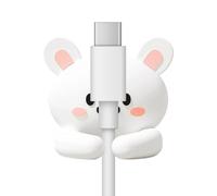 Silicone Cable Organizer - Self-Adhesive Capybara Clamps, Desktop Cord Clips For Under 6mm Wires, Cute Animal Management System, Brown Tool For Charger USB Phone Bedside