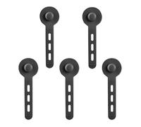 Silicone Cable Ties - Reusable Wire Organizer Set for Cord Management Use | 5 Piece Anti Knotting Strap System with Flexible Lock Design, Purpose Cable Holder for Charger Computer Travel Backpac