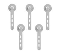 Silicone Cable Ties - Reusable Wire Organizer Set for Cord Management Use | 5 Piece Anti Knotting Strap System with Flexible Lock Design, Purpose Cable Holder for Charger Computer Travel Backpac