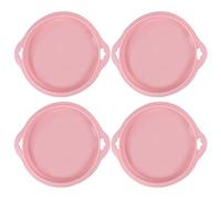 Silicone Cake Mold Nonstick Round Shape Baking Tools 4PCS Set for Home Kitchen Party Picnic Pink Green S L Size (L(13x7x2.6cm/5.1x2.8x1in))