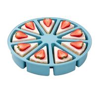 Silicone Cake Molder, Triangular Baking Tray, 10.43x1.97inch Flexible Dessert Shaping Pan, Heat Resistant Portion Food Forming Tool for Muffins Cupcakes Brownies Chocolate Candy Jelly Biscuits Pizza