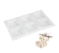 Silicone Cake Pan | Non - Stick Baking Pan for Mousse Cakes/DIY Desserts/Homemade Soaps | 30x19x3.5cm Food Grade Oven Safe Pan with Easy Demolding