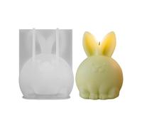 Silicone Candle Mold - Bunny Shaped Non Stick Candle Mould | Non Stick Çandle Making Mold For Home DIY, Epoxy Resin Plaster Concrete Clay Crafting Holidays Handmade Ćandle Kit