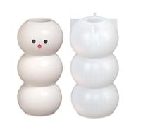 Silicone Candle Mold Snowman Soap Resin Plaster Casting
