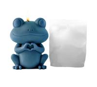 Silicone Candle Molds - Easy Release Animal Shape Craft Molds | 3D Animal Mould | Cute Sitting Dog Frog Turtle Ornament, Reusable, for Candle Soap Resin Crafts, Home DIY Birthday Party