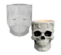 Silicone Candle Molds, Halloween 3D Epoxy Plaster Casting Tool, Candle Making Kit, Premium Flexible Tear-Resistant Silicone Molds, Highly Detailed Textured Resin Clay Casting Supplies For Wax