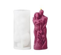 Silicone Candle Molds - Hugging Couple 3D Design, High-Quality Flexible Silicone, Artistic Candle and Soap Mold, Creativee DIYs Craft Tool | Durablee Clay and Plaster Accessory, Romantic Valentine’s
