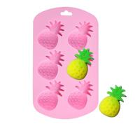 Silicone Candy Mold - 6 Cavity Fruit Shaped Non-Stick Reusable Supplies | Chocolate Candy Molds for Family Friends Students Adults Men Women Birthday Party Holiday Baking Treats