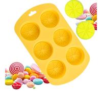 Silicone Candy Mold, 6 Cavity Fruit Shaped Non Stick Reutilizable Supplies, Chocolate Candy Molds for Baking, Premium Sturdy Material, Kitchen and Baking Accessories for Family Adults Birthday Party