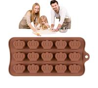 Silicone Candy Mold, Creative Chocolate Mold with Various Shapes, Food Grade No-Stick Trays for Candy Making and Ice, Ideal for Home and Restaurant Use, 10.4x21x0.5cm