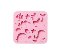 Silicone Candy Molds - 10 Cavity Sea Animal Chocolate Moulds for Baking, Jelly, Gummy, Cookie, Cake Decoration, S and Homemade Treats, Flexible Reutilizable Non Stick Kitchen Mold 6,18 pulgadas