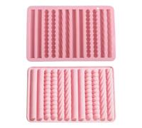 Silicone Chocolate Bar Molds 12 Cavity 2 Pack Pretzel Mold