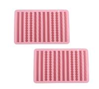 Silicone Chocolate Fry Mold 2 Pieces 12-Cavity Ice Cube Moulds | Homemade Cookie Mold for Parents Hobbyists Beginners Professionals Home Apartment Kitchen School Events