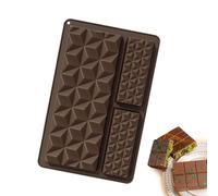Silicone Chocolate Mold, Non-Stick Food Grade Candy Mould, 9.45x6.69x0.98 inches Kitchen Pastry Molds, Flexible Baking Tray, Reusable Kitchen Tool for Candy, Cake Making