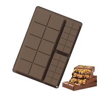 Silicone Chocolate Mold, Non-Stick Food Grade Candy Mould, 9.45x6.69x0.98 inches Kitchen Pastry Molds, Flexible Baking Tray, Reusable Kitchen Tool for Candy, Cake Making