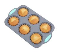 Silicone Christmas Ice Mold - 8 Cavity Wreath Tray, Flexible Non Stick Easy Release for Whiskey, Cocktails, Coffee, Home Bar, Kitchen, Beverage, Drinks, Holiday Fun and Parties