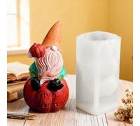 Silicone Christmas Molds - 3D Gnome Shaped Baking Mold, Fall Elements Dwarf Crafts | Flexible Silicone Material, Easy Release Design, Reutilizable Baking Tool, Ideal para vacaciones, invierno, Acción