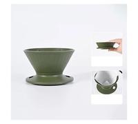 Silicone Coffee Filter Cup Multifunctional Foldable Coffee Filter Drip Coffee Tea Holder Funnel Reusable Outdoor Coffee Filter(Green)