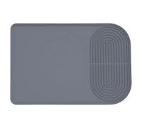 Silicone Coffee Mat - Non-Slip Heat-Resistant Counter Pad, Coffee Bar Dish Drying Mat, Kitchen Countertop Accessory | Cafe Sink Commercial Tableware Appliance Dish Mugs, Protective Surfacee, Easy Wash