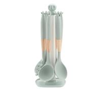 Silicone Cooking Utensils | 7-Piece Space-Saving Dishwasher Safe - Kitchen Gadgets Cooking Utensils Set,for Nonstick Cookware Pots Pans Baking Mixing Home Restaurant Camping