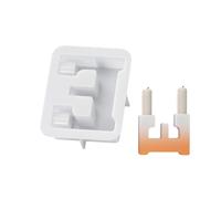 Silicone Crafts Moulds Hand-Making Candle Holder Mold Capital Letter Shaped Stand Mould Material For DIY Letter Stand Mold