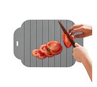 Silicone Cutting Mat, Double Sided Pad, Roll Up with Flexible Foldable, Outdoor Home Counter Tool, Easy Dough Kneading Baking, Top Quality Kitchen Cooking Accessory, 11.81x7.87x0.2in Gray