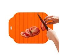 Silicone Cutting Mat | Foldable Two-Sided Sheet | 11.81x7.87x0.2in Roll Up Kitchen Cutting Mat | for Outdoor Home Counter Camping Picnic Baking Dough Kneading Bread Cookie Pizza Making