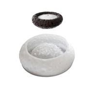 Silicone Decorative Tins Mould Storage Box Molds Silicone Texture Suitable For Crafting Distinctive Candle Holder Plaster Casting Mould