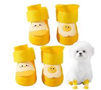 Silicone Dog Booties: Protectores De Patas Impermeables Que No Son Deslizantes, Lindas Botas De Lluvia De Forma 3D | Efectivo Para Proteger Contra La Lluvia, La Nieve Y Las Condiciones Resbaladizas, M