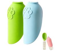 Silicone Dog Water Bottle Adapter 2 Pack, Dog Water Bottles for Walking, Dogs Drinking Bottle Portable for Outdoor Walking Hiking Travel Camping for Cat, Rabbit,Puppy and Other Animal (2PCS-b)