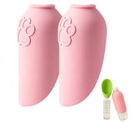 Silicone Dog Water Bottle Adapter 2 Pack, Dog Water Bottles for Walking, Dogs Drinking Bottle Portable for Outdoor Walking Hiking Travel Camping for Cat, Rabbit,Puppy and Other Animal (2PCS-e)