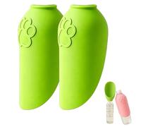 Silicone Dog Water Bottle Adapter 2 Pack, Dog Water Bottles for Walking, Dogs Drinking Bottle Portable for Outdoor Walking Hiking Travel Camping for Cat, Rabbit,Puppy and Other Animal (2PCS-f)
