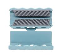 Silicone Drain Hair Stopper | Wall Mounted Hair Collector with Soft Bristles, Durable Anti-Skid Catcher Pad for Shower, Tub, Basin, Bathroom Accessories, Easy to Clean Reusable Filter Mat for Kitchen