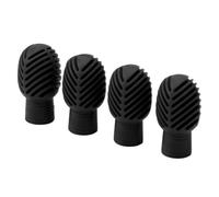 Silicone Drumstick Silent Practice Tip Tip Stretchable Multifuncional Drum Practice Tip para Instrumentos Musicales de Madera, 4 Piezas (BLACK)