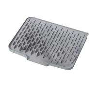 Silicone Drying Mat, Dish Drain Pad, Counter Protector, Fast-Drying Sloped Design, Non-Slip Heat-Resistant Surfaces, Crafted From Sturdy, Wear-Resistant Silicone Material, 15.75 X 12.60 X 0.79in