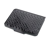 Silicone Drying Mat, Dish Drain Pad, Counter Protector, Fast-Drying Sloped Design, Non-Slip Heat-Resistant Surfaces, Crafted From Sturdy, Wear-Resistant Silicone Material, 15.75 X 12.60 X 0.79in