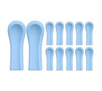Silicone Ear Spoon Tips - 12 Pcs Ears Cleaner Wax Removal Replacement Heads | 0.47x0.14 Inches Reusable Ear Camera Accessory For Most Visual Ears Scoop Devices