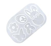 Silicone Earring Molds - DIY Easter Crafting Stencil with Butterfly, Flower, Rabbit, and Egg Designs | Flexible Silicone for Handmade Jewelry, Perfect for Family, Women, Men, Girls, School Projects, a