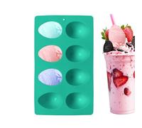 Silicone Easter Molds - 8 Slot Food Grade Bakeware, Non Stick Flexible Candy and Cookie Mold with Easy Release Feature for Chocolate Jelly Ice Cream Dessert, Ideal for Spring Home Party Birthday